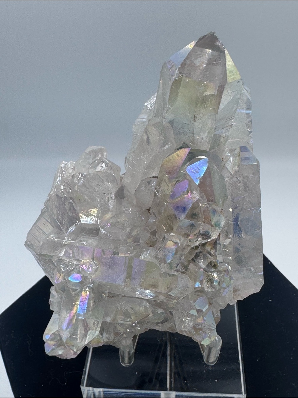 Aura Quartz Crystal Cluster - Brazil - Picture 6 of 8
